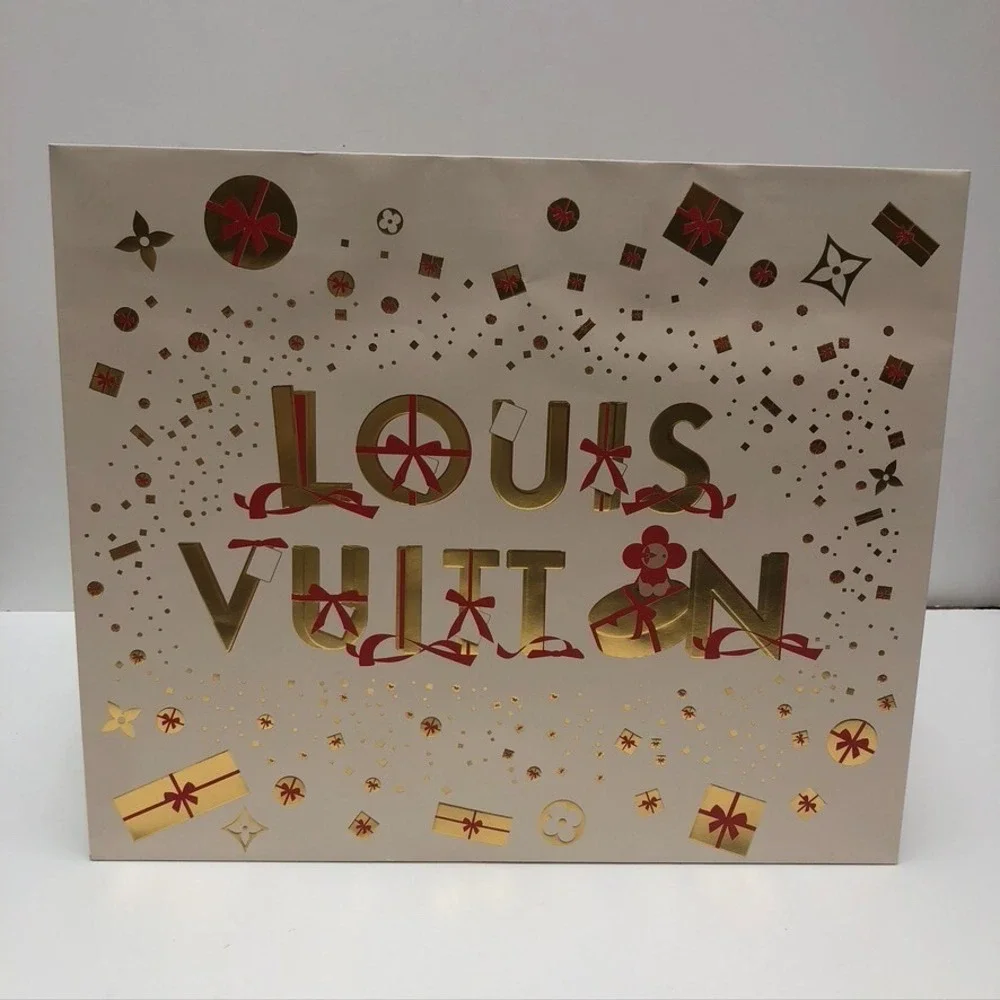 Louis Vuitton Limited Edition Holiday Gift Bag Large 19x9x16